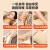 KONKA cervical spine massager, shoulder, neck, waist and back pillow massager, fully automatic kneading, whole body hot compress all-in-one massage pad, practical birthday and New Year gifts for men, women, parents and elders. Flagship yellow + forward and reverse kneading + red light hot compress + 3 levels of intensity adjustment + for both car and home use. High-end birthday gifts for moms, dads and elders.