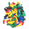 Lenosm wire spare core sealing cap insulating cap sheath cable head protective sleeve thread dust cap wire core protective cap V sealing cap 1.5 square meters five colors total 500 pieces in box