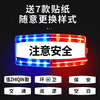 Minggu shoulder light warning light red and blue strobe light security duty patrol traffic sanitation portable shoulder clip LED flash light rechargeable pay attention to safety CW688978