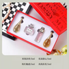 D&F perfume sample counter long-lasting light fragrance, fresh fragrance, ladies and girls 5ml for girlfriend and wife, red box 4-piece set + counter gift box bag