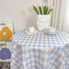 Anjun Shengfeng Floral Plaid Table Cloth Velvet Girly Heart Student Desk Cloth Pad Photo Background Cloth Puppy Party 40*60cm (Small Cover Cloth)