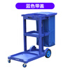 Baiyun cleaning cart cart multi-functional cleaning cart tool cart linen cart hotel room hotel service cart Chaobao D-11 gray without cover thickened version