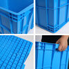 Feiyusheng plastic turnover box with cover and thickening for warehousing and logistics blue plastic transfer warehouse industrial storage plastic frame in stock 450-160 boxes (510*355*170) blue with cover (other colors required, please contact customer service for remarks yellow/green/red/white