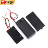 9V12v battery buckle battery box T/I type 9V with cover and switch with 5.5*2.1 plug 6F22 square seat 9V battery 250mAh (1 piece)