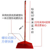 Plastic broom factory cleaning single classroom large hard-bristled broom outdoor sanitation courtyard sweeping water hard bristles three horizontal split hairs + with wooden pole