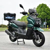 Jilang's new tank 150 air-cooled pedal fuel motorcycle, complete vehicle for men and women, adult mountain off-road fuel, can be licensed, green, top with three boxes + Jinlang machine + CBS brake + audio