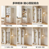 Quanyou Home Light Luxury Bookcase Floor-standing Wall Bookshelf Bedroom Storage Rack File Cabinet Storage Figure Display Storage Cabinet