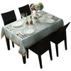 Bansheng European rectangular dining table tablecloth living room home coffee table cloth lace square tablecloth Leman Fei-blue 140*200cm (including lace)