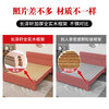 Nagaze Xuan bed, all solid wood bed, 100% pure solid wood, simple rental room, single bed, double bed, 1.8 meters, 2 meters, master bedroom king bed, walnut color single bed, 1.5*2 meters