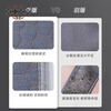 Bath towel for men, strong decontamination, fine sand and mud rub on the back, Northeastern high-quality long bath, fashionable gray three-piece set (main picture upgraded version)