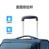 American travel luggage can be carried on the plane 20-inch large-capacity trolley suitcase soft box hidden blue gray QJ0 password box