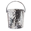 Xuanshi high-looking ice bucket home beer champagne red wine outdoor picnic fruit storage basket bar KTV portable bucket transparent silver 15*16.5cm