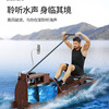 Yingerjian Rowing Machine Smart Home Gym Trainer Aerobic Exercise Free Installation Foldable Imported Walnut-Brown-Personal Training Season Card