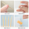 Lancaihe HA household disposable double-pointed bamboo portable fruit picks for hotels and restaurants after-dinner fine toothpicks double-pointed toothpicks 3 packs