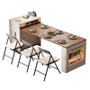 Micro Art 2025 new sideboard island table dining table and chairs integrated household retractable and foldable small apartment bar guide inverted dining table retractable and foldable island table (with tea)