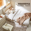 Quanyou Home Nordic style furniture 1.5mx2m single bed small apartment second bedroom storage bed drawer bed ivory white 1.2m single bed + mattress