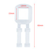 Bingyu BYT-341 Anti-slip hand-pull PP plastic packing buckle Packing buckle A (13mm*15mm hole) (200 pieces)