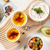 Porcelain Soul Ceramic Baking Bowl Bird's Nest Cup Baking Soufflé Home Oven Steamed Egg Bowl Pudding Yogurt Bowl White 4 Pack