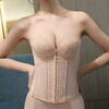 Strapless underwear for women's tube top wedding photos, special thickened small chest push-up non-slip body shaping waist bra, Sunshine Skin M 75B 34BAB Universal 3C