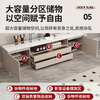 Aimuge includes installation solid wood TV cabinet floor-standing coffee table combination living room 2025 new storage cabinet TV cabinet 0.6m glass low cabinet