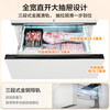 Midea 508 French style refrigerator multi-door Zhenxiang series M60 dual system double cycle ultra-thin flat bottom cooling cross four-door household refrigerator BCD-508WUFPZM(E) French丨embedded dual system丨Stardust White