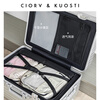 CIORVKUOSTI all-aluminum-magnesium alloy suitcase, thickened deep storage metal suitcase, large-capacity checked trolley case, password box, silver, new aviation-grade aluminum-magnesium alloy box, 30 inches, thickened 3/7 - recommended for long-distance travel abroad