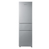 Shanling 217 liter three-door refrigerator, energy-saving bass, efficient freshness preservation, three-door, three-temperature zone, large-capacity, multi-door, small household refrigerator BMM217L (Platinum Silver)