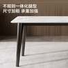 KUKA Italian microcrystalline stone dining table for home living room dining table and chair combination DS7183T 1.4M square table + folded gray chairs*4