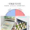 Nuoqianshang frozen dumpling box household food-grade refrigerator quick-frozen storage box dumplings and wonton crisper box with one layer and one cover thickened pp style - transparent cover - 210g 1 layer 1 layer 1 cover