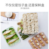 Nuoqianshang frozen dumpling box household food-grade refrigerator quick-frozen storage box dumplings and wonton crisper box with one layer and one cover thickened pp style - transparent cover - 210g 1 layer 1 layer 1 cover