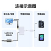 Shengwei Apple Lightning to HDMI converter HD video adapter iPhone mobile iPad projection screen display TV projection same-screen connection cable ALH0001H
