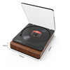 Jinzheng fever-grade CD player portable music album player nostalgic retro style fiber optic output non-distortion lossless sound retro vinyl CD birthday gift wood grain color CD player super compatible standard configuration