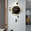 PHTY clock wall hanging living room 2025 new Nordic light luxury watch hanging home fashion creative atmosphere hanging watch modern decoration large size 50*68cm (70% users choose 20 inches or more
