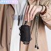 Henglan ballistic nylon functional pendant bag mini barrel bag trendy men and women halter neck car key black