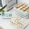 Nuoqianshang frozen dumpling box household food-grade refrigerator quick-frozen storage box dumplings and wonton crisper box with one layer and one cover thickened pp style - transparent cover - 210g 1 layer 1 layer 1 cover