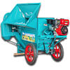 Wen Yijia double-drum rapeseed thresher, agricultural multi-functional rice, wheat, soybeans, sorghum and millet, large-diameter double-drum thresher + hand-pulled diesel engine to send wheels