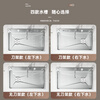 Customized 5MM embossed SUS304 stainless steel original color large single-slot household kitchen sink multi-functional under-counter dishwashing 68*46 upgraded 304 three-speed pull-out faucet
