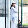 Bovonik outdoor disposable raincoat poncho adult thickened translucent frosted long hood
