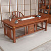Shetan new Chinese solid wood desk Mingyue home painting desk simple retro study balcony Zen style large board desk rosewood color single table 160*80