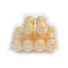 Houdafu disposable transparent egg box 10 pieces thickened plastic egg tray 30 egg tray packaging box 4 pieces 100 pieces