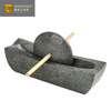 Miaopule Tang Dynasty bluestone grinder old-fashioned tea set stone mortar for pounding medicine and grinding Chinese medicine bluestone 12cm