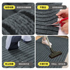 Jushiyi Seven Stripes Anti-slip Mat Thickened Wear-Resistant Striped Carpet Anti-slip, Oil-Absorbent, Dirty-Resistant Entry Elevator Floor Mat Seven Stripes Gray 80*120cm