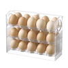 Sungsa refrigerator egg storage box food-grade crisper side door special storage egg rack flip egg tray transparent flip egg box can hold 30 pieces