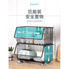 Fat Donglai's same style kitchen multi-functional floor-standing storage rack multi-layer storage rack snacks toys vegetable basket dishes vegetables high quality grilled black medium 30cm five layers + feet