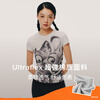 Inside and outside orange label Disney Zootopia cooperation Zhang Xiaowan's same style good stretch right shoulder T-shirt for women printed commuting Untamed Gray S