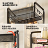 Yicai Nianhua Kitchen Storage Rack Floor-standing Storage Rack Mobile Storage Trolley Vegetable Rack Multi-layer Snack Rack 1056-BK