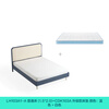 Lin's Home Simple Children's Bed Boy's Bedroom Furniture LH103 Blue + White A Ordinary Bed + Mattress, 1.5m*2m