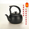 Shadow thickened stainless steel hotel teapot restaurant hotel teapot black classical small tea pot induction cooker kettle thickened stainless steel color teapot without filter with detergent 1.2L 1L or more