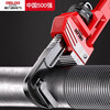 Delixi electrical pipe wrench household heavy-duty pipe wrench reinforced water pipe wrench large opening self-tightening throat pliers multi-functional pipe pliers plastic handle pipe wrench 36 inches + raw material belt