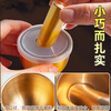 Miaopule Japanese brand imported Zhangzhou Pien Tze Huang grinder second generation mini brass solid tampering bowl grinding medicine mini tampering box solid brass